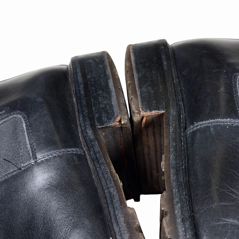 Bally Made in Italy Men's Leather Zip Chelsea‎ Ankle Boots Men's 7.5 M Black